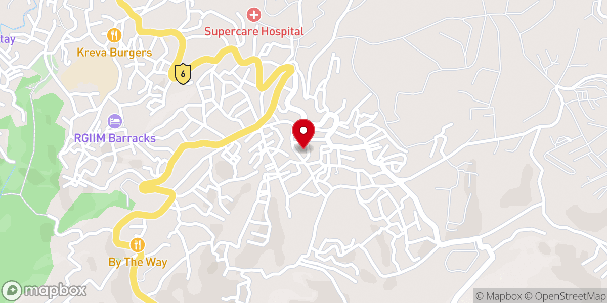 Map showing location of Mizo Presbyterian Church Madanrting