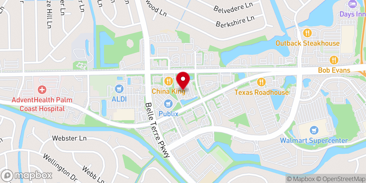 Map showing location of Dominion Fellowship Church