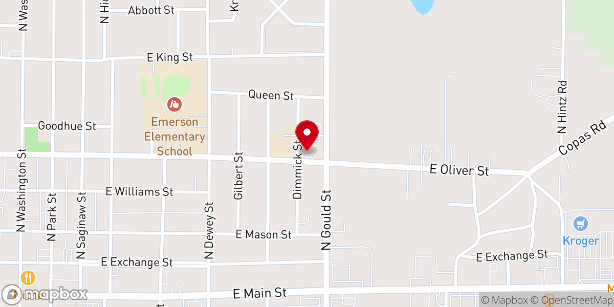 Map showing location of St Joseph Catholic Church