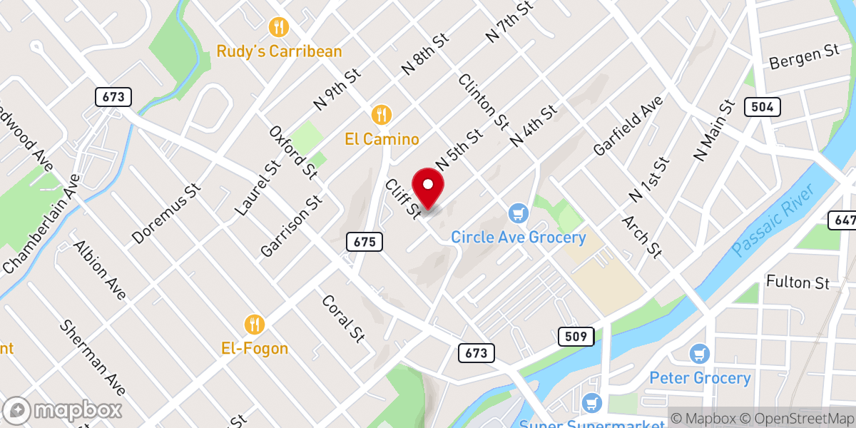 Map showing location of Calvary Evangelistic Assembly USA Inc