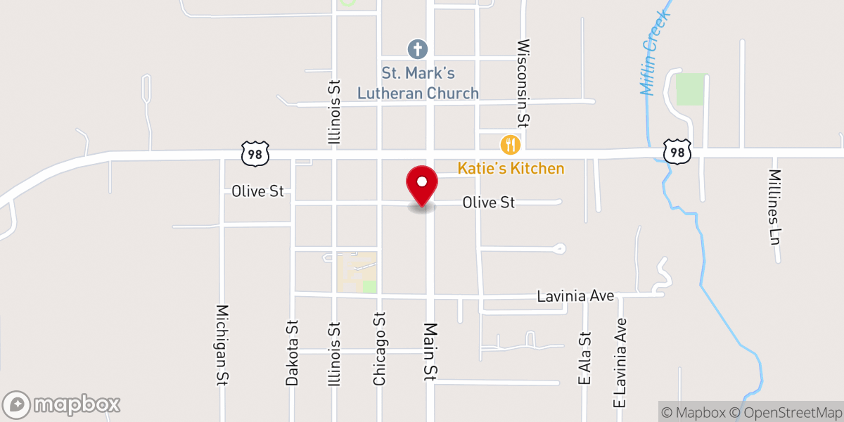 Map showing location of The Point Church - Elberta Campus