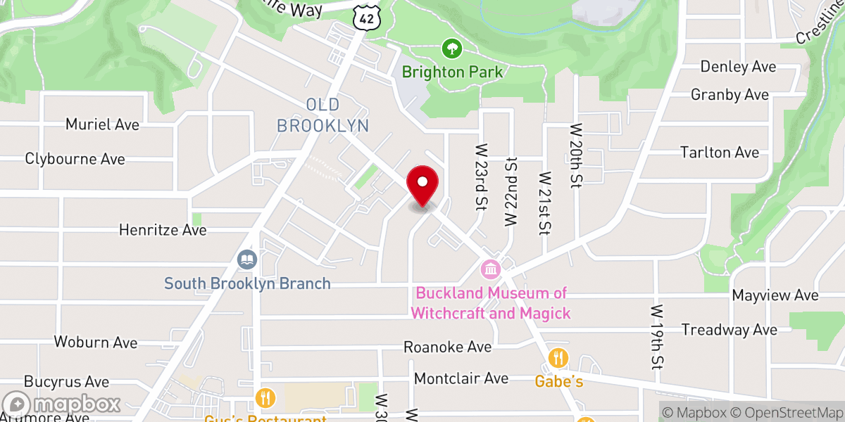 Map showing location of Grace Church-Old Brooklyn