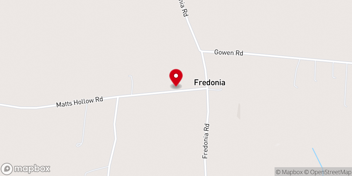 Map showing location of Fredonia Church of Christ