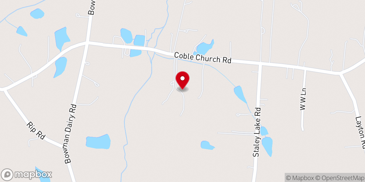 Map showing location of Hummingbird Hill Farm, LLC Goldendoodles