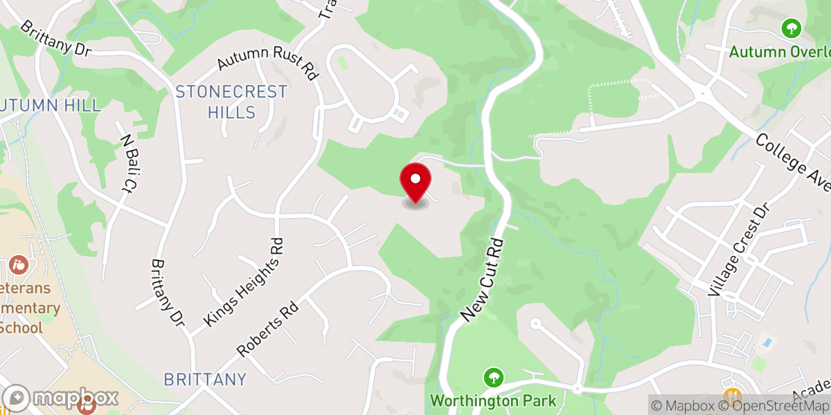 Map showing location of Smyrna Church of Washington
