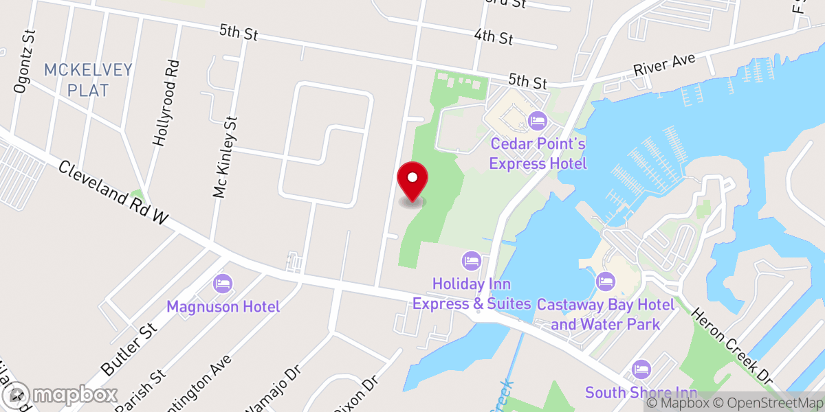 Map showing location of Old Ship African Methodist Episcopal Zion Church