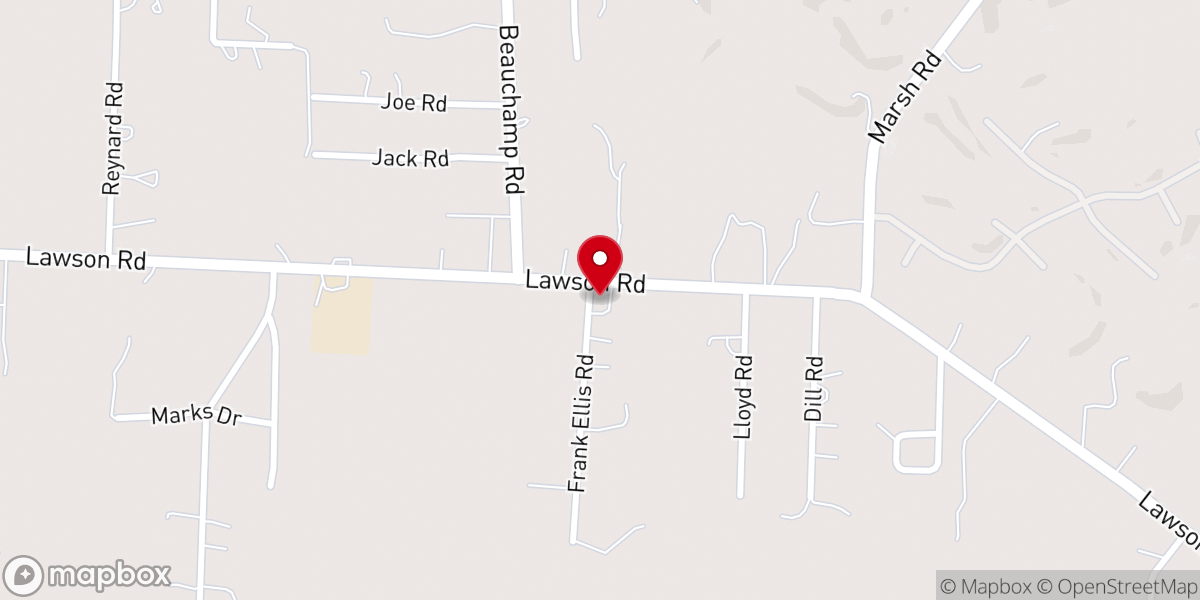 Map showing location of Church of Christ