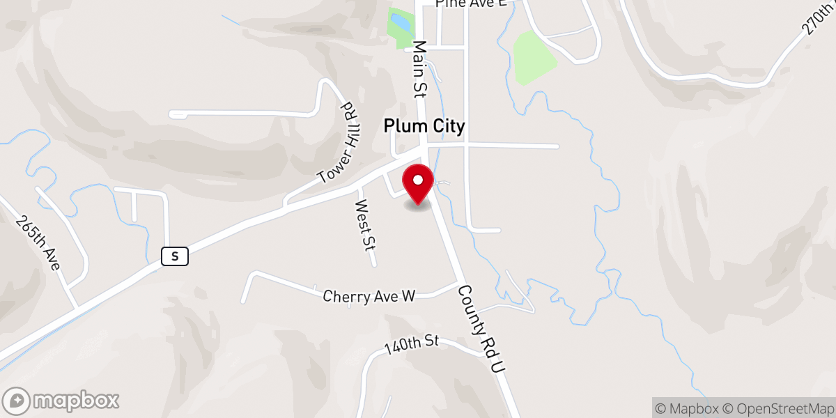 Map showing location of St John the Baptist Catholic Church