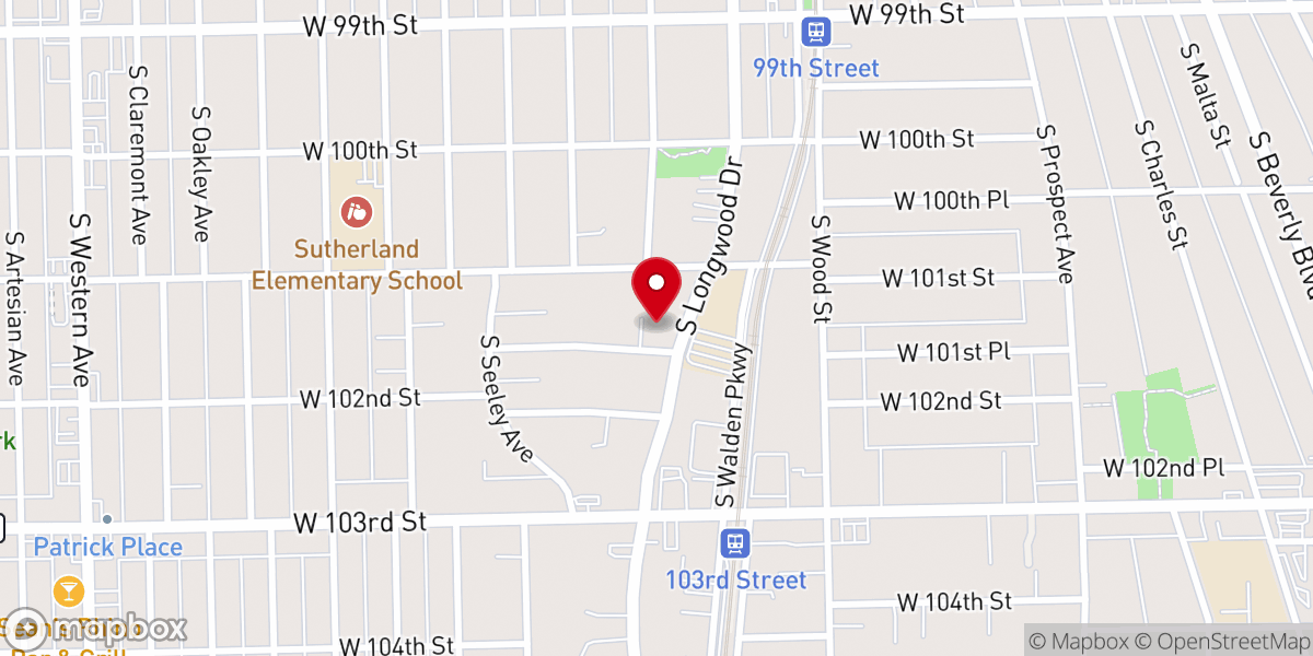 Map showing location of Saint Barnabas Roman Catholic Church