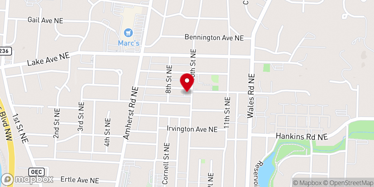 Map showing location of Breath Of Life Tabernacle