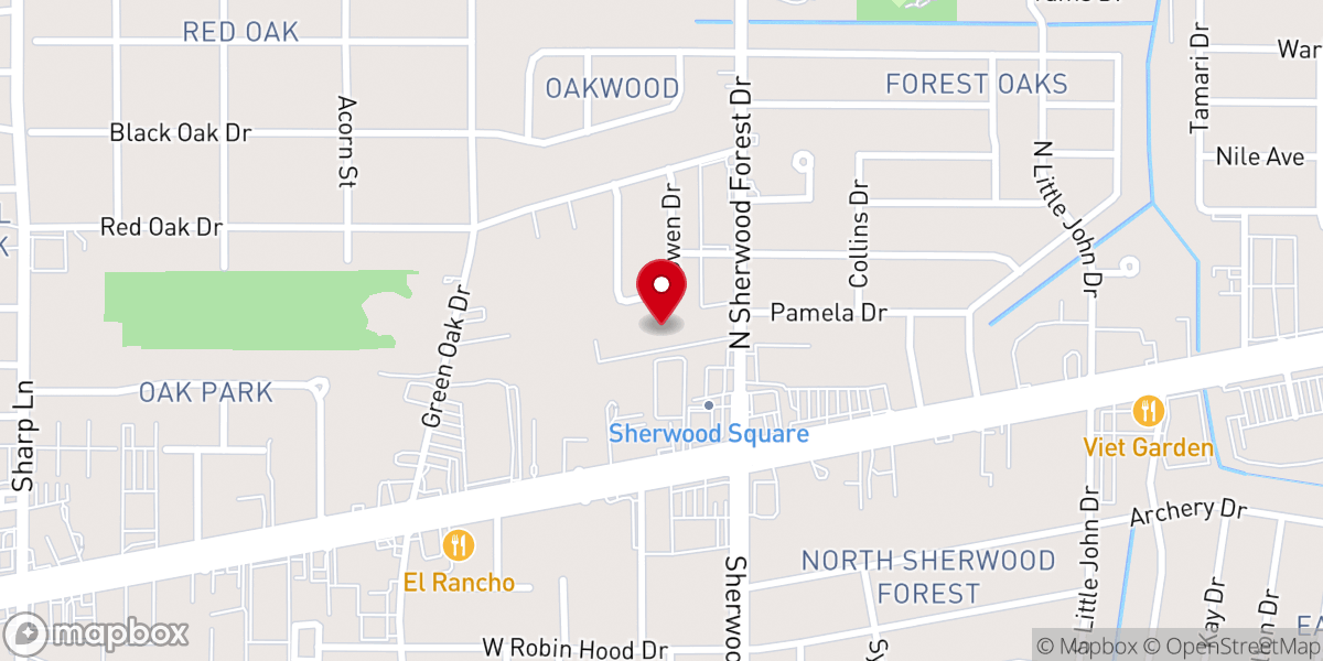 Map showing location of EBR Parish Government