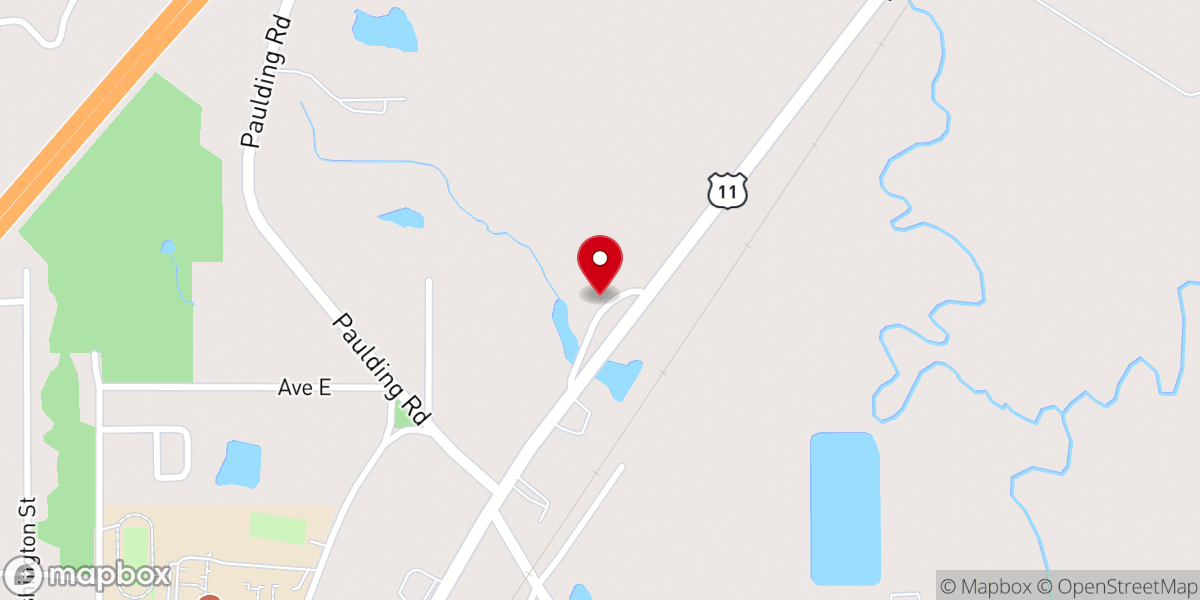Map showing location of Pleasant Ridge Baptist Church