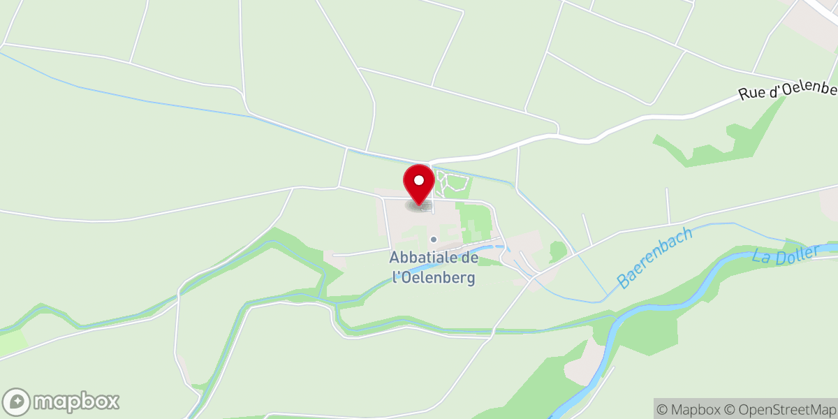 Map showing location of Oelenberg