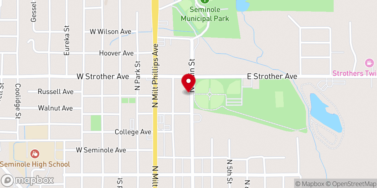 Map showing location of Interfaith Social Ministry - Food Distribution Center