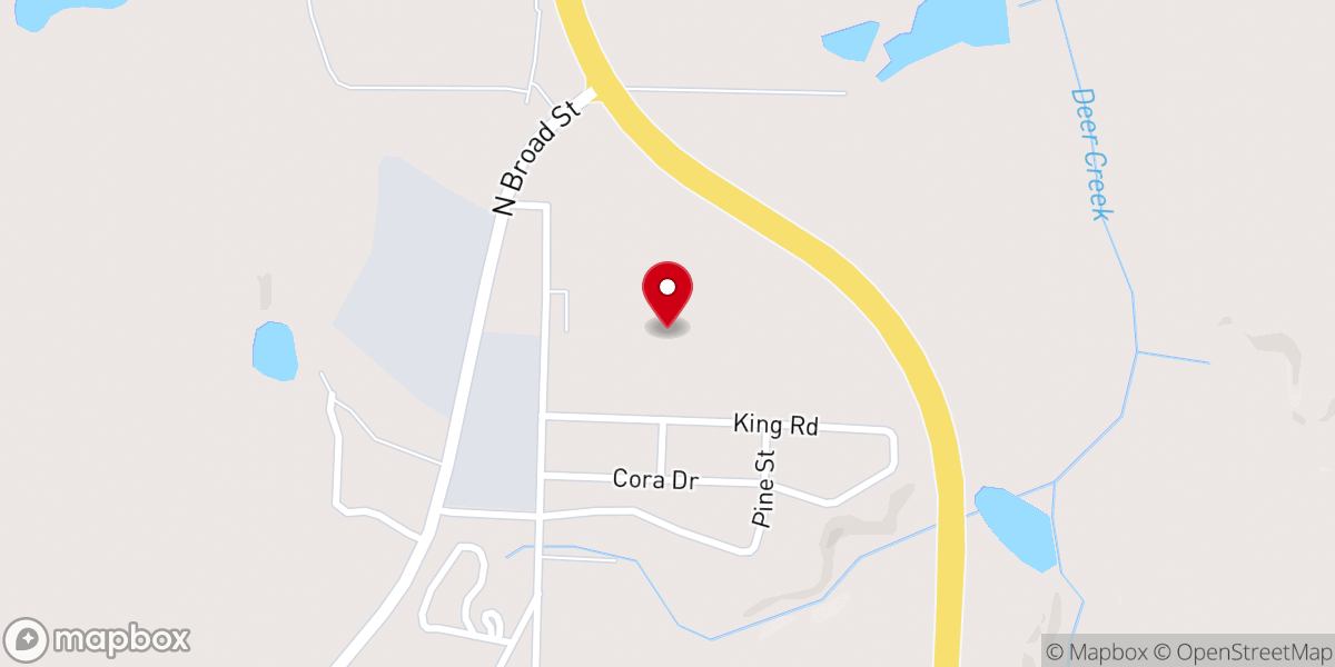 Map showing location of Faith Fellowship Service