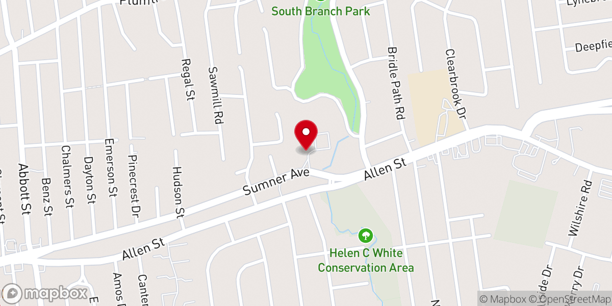 Map showing location of Christian Life Center