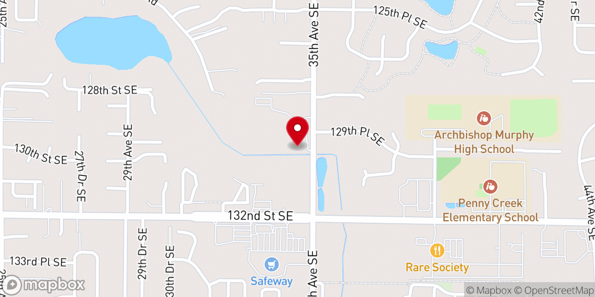 Map showing location of Silver Lake Baptist Church