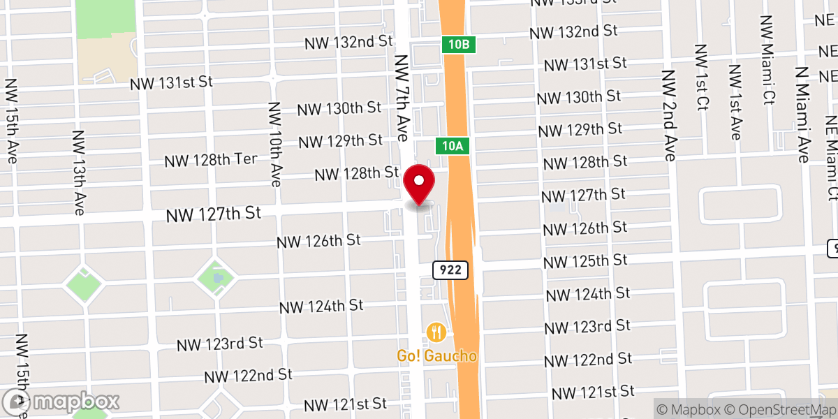 Map showing location of Trinity Legacy Center