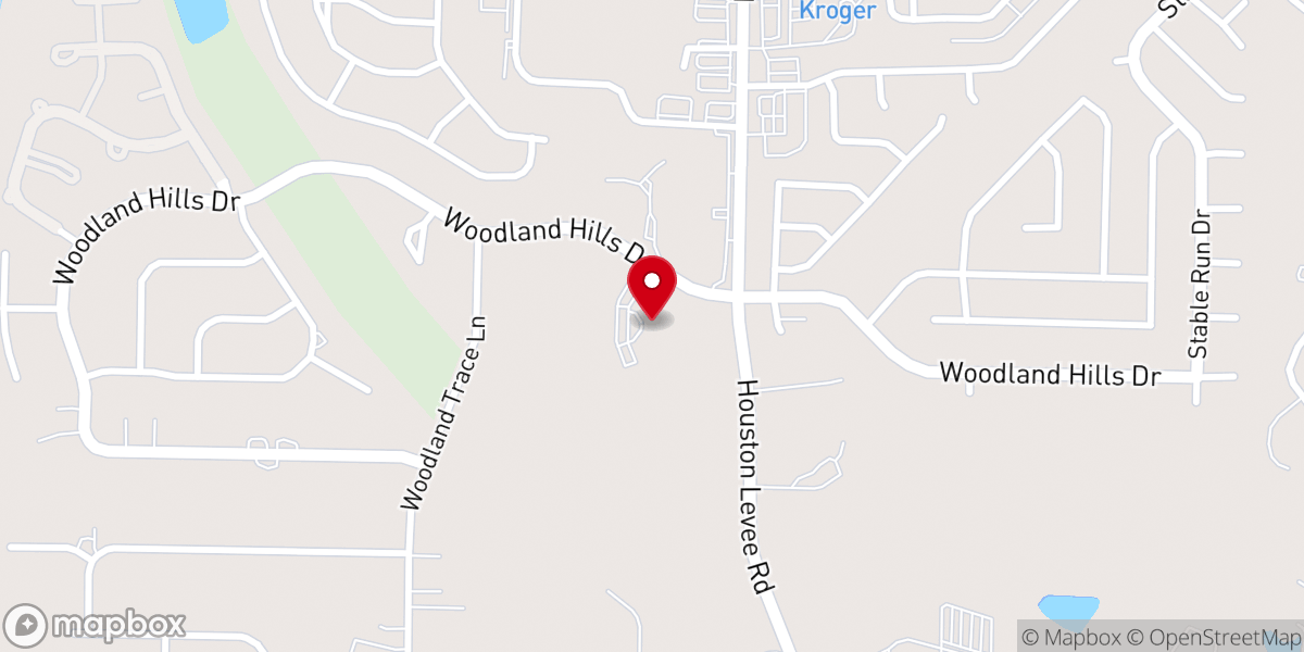 Map showing location of Woodland Hills Chuch of Christ