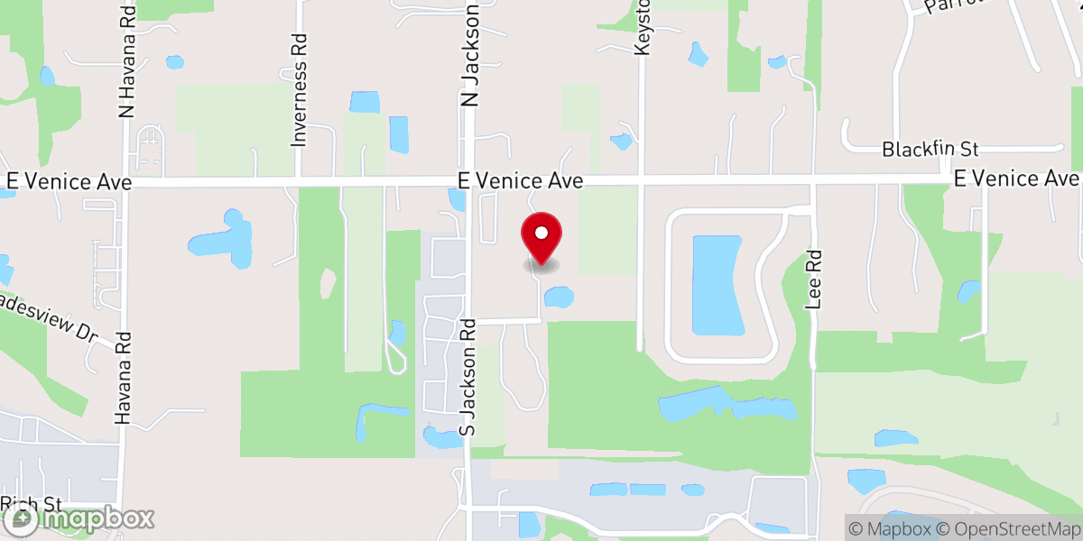 Map showing location of Sarasota Venice Christadelphians
