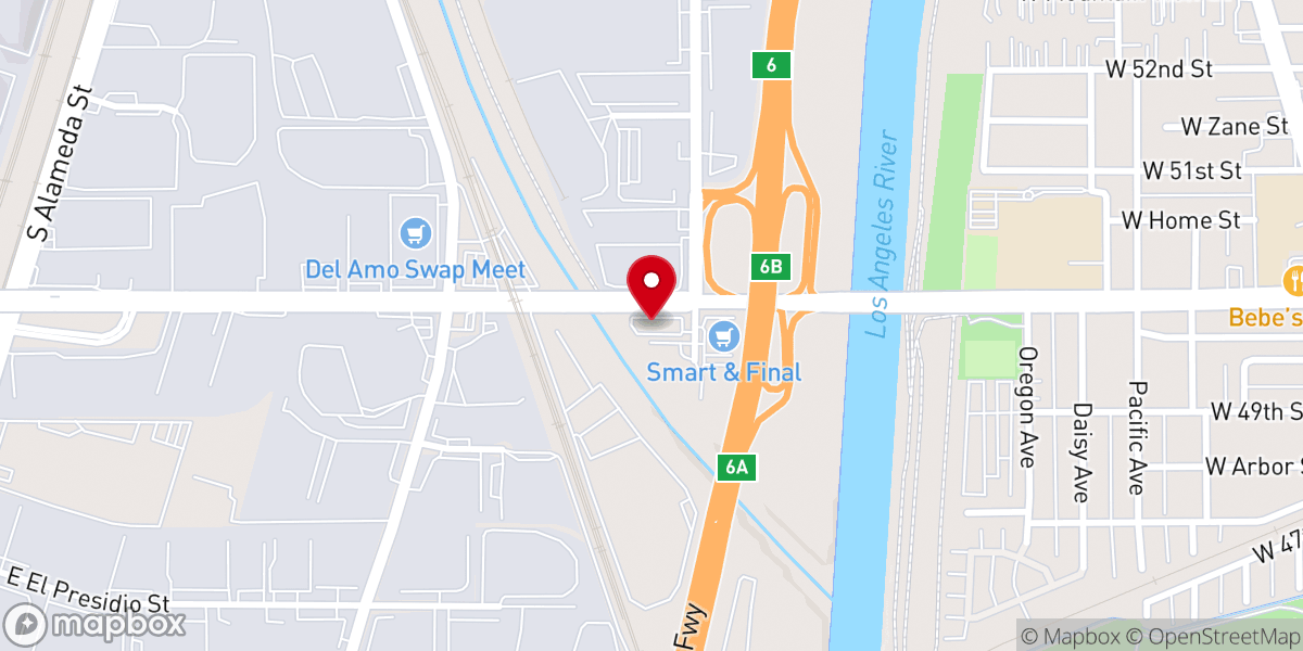 Map showing location of Jesus is Lord Church Carson