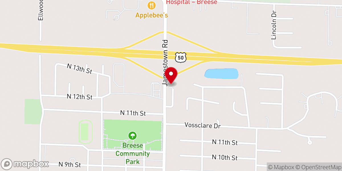 Map showing location of Clinton County Humane Society