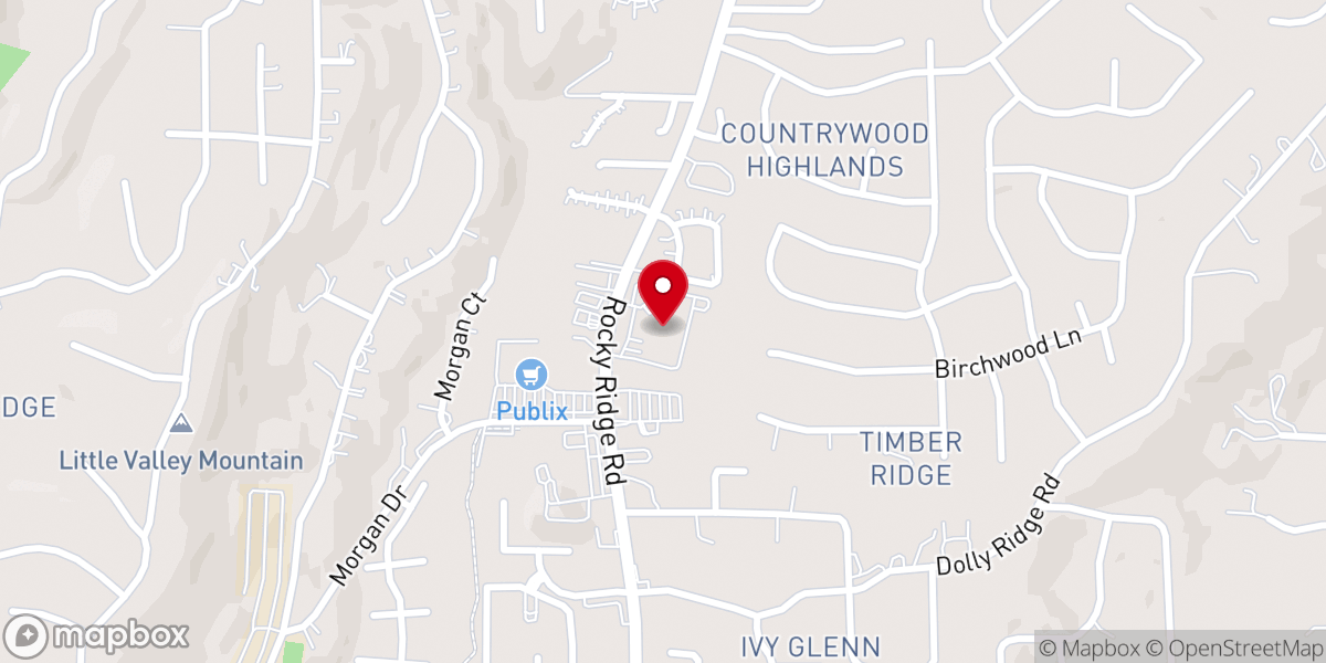 Map showing location of Mountain Chapel Methodist Church