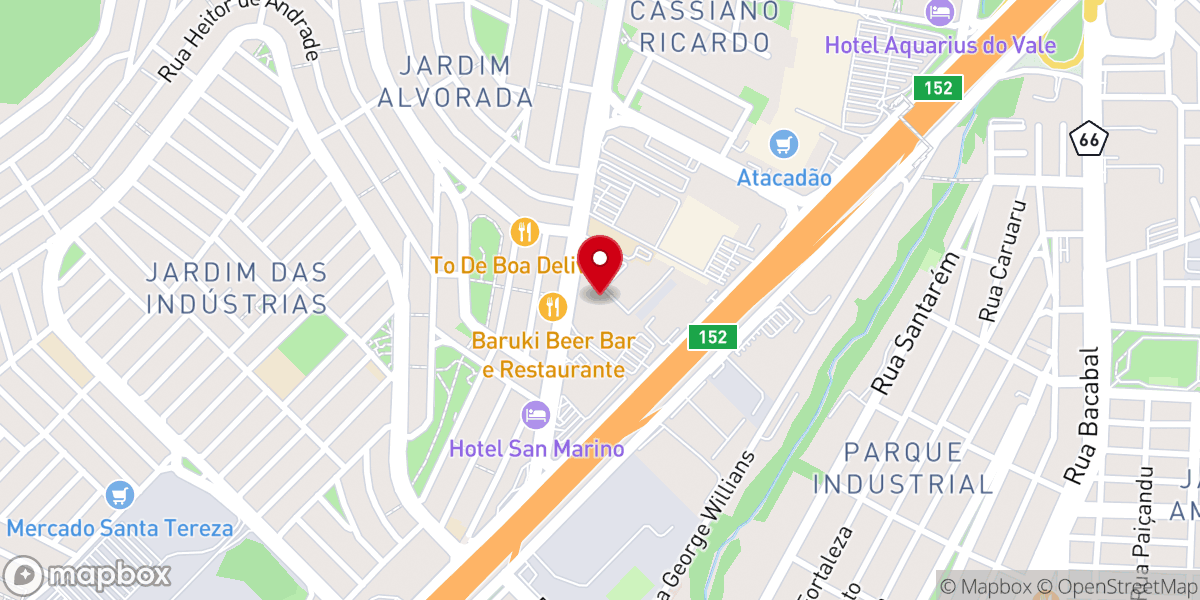 Map showing location of Capela Nossa Senhora Aparecida