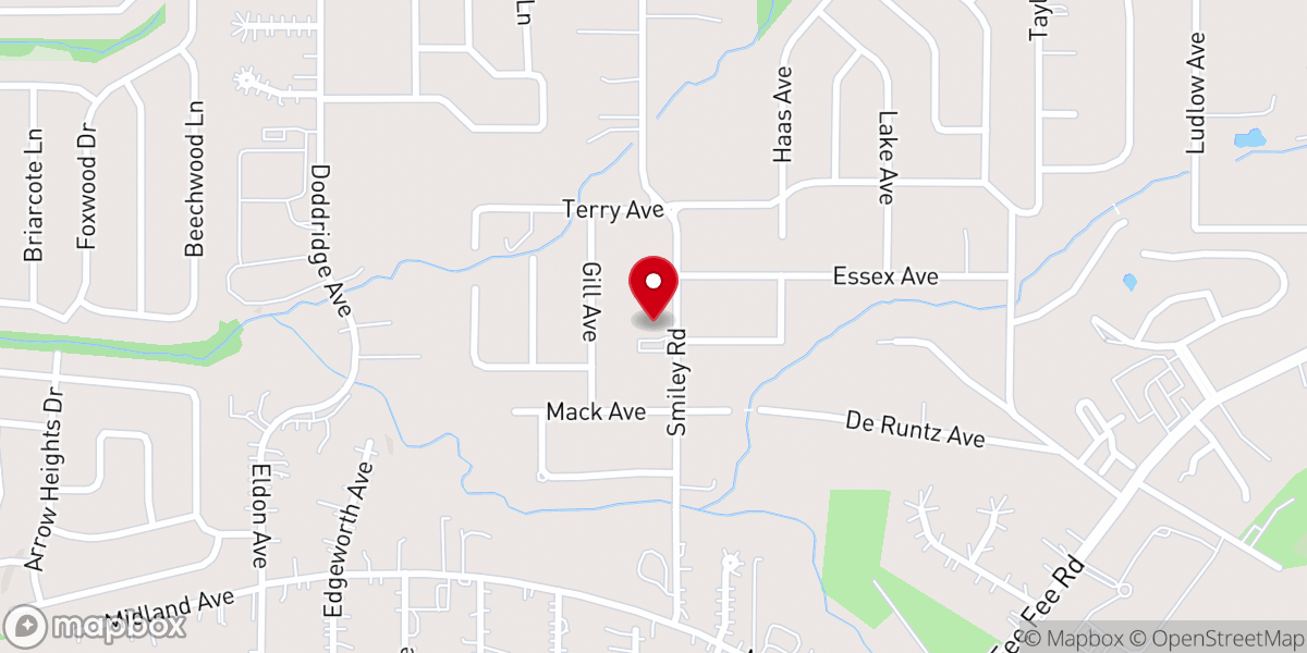 Map showing location of Crossings STL