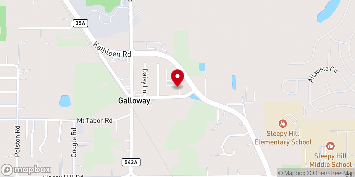 Map showing location of Calvary Baptist Church Academy