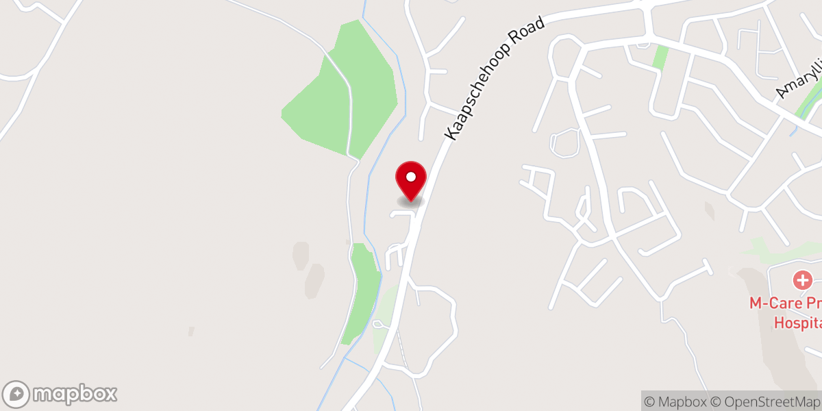 Map showing location of Vollies (Volle Evangelie Kerk Van God)