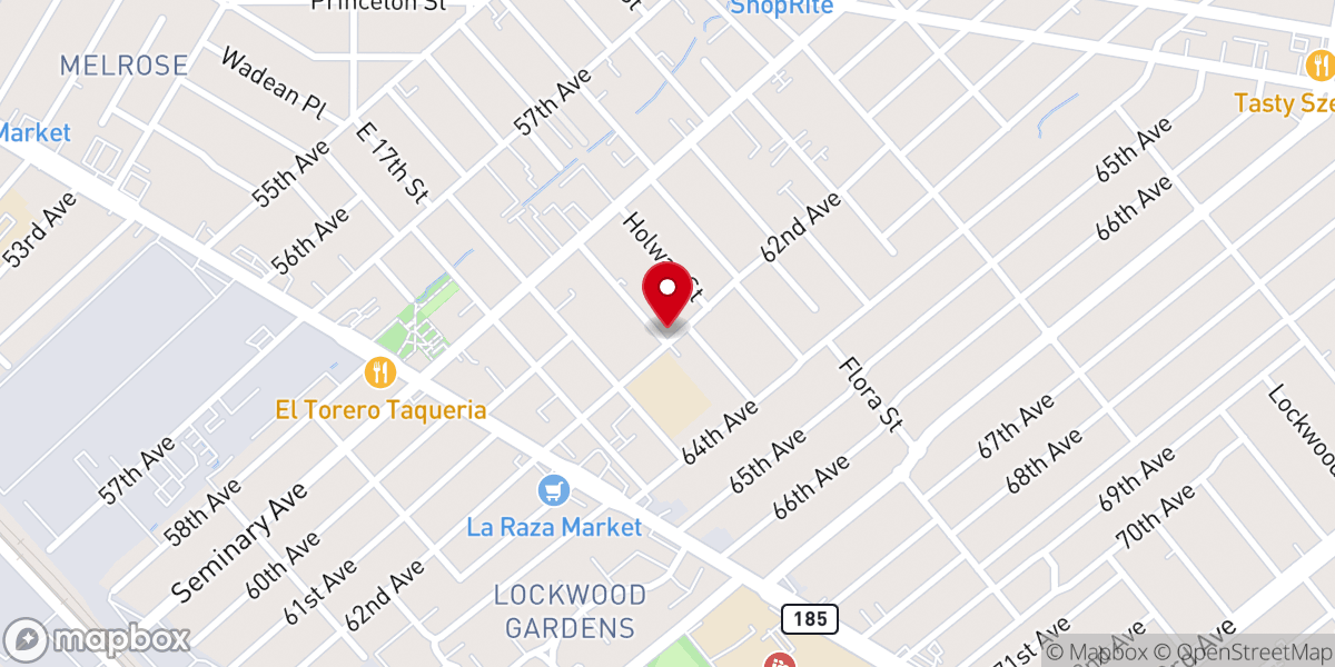 Map showing location of New Testament Baptist Church Of Oakland