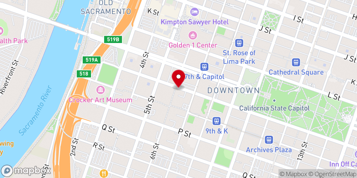 Map showing location of The Greek Orthodox Church of the Annunciation Monument