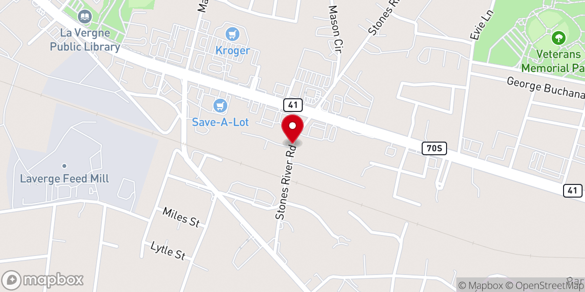 Map showing location of St James CME Church