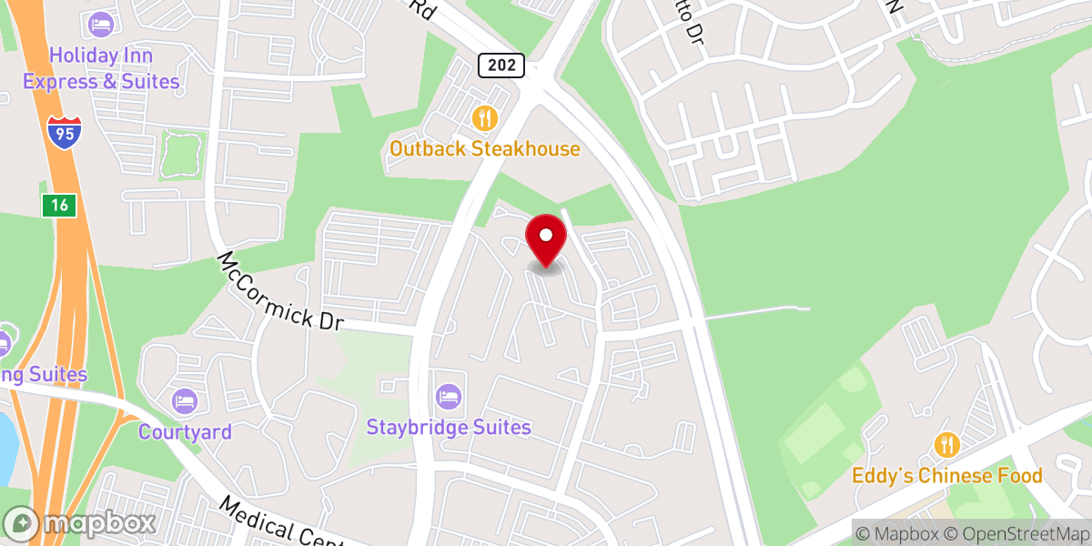 Map showing location of Church of the Holy Spirit, a Divine Science Church