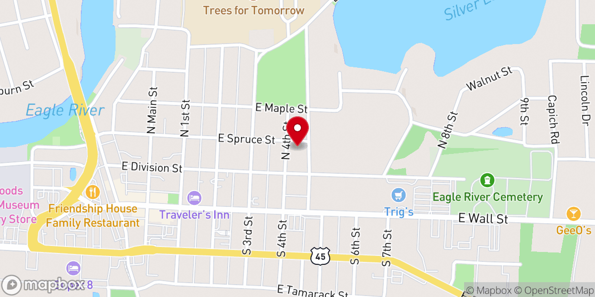 Map showing location of Saint Francis Episcopal Church