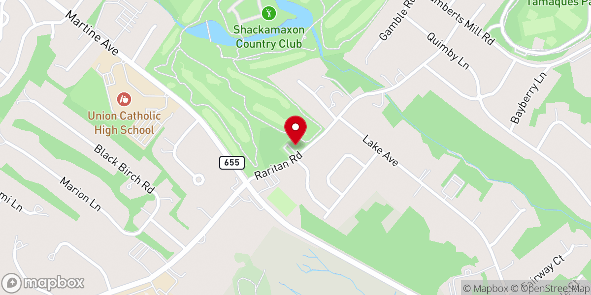 Map showing location of Willow Grove Presbyterian Church