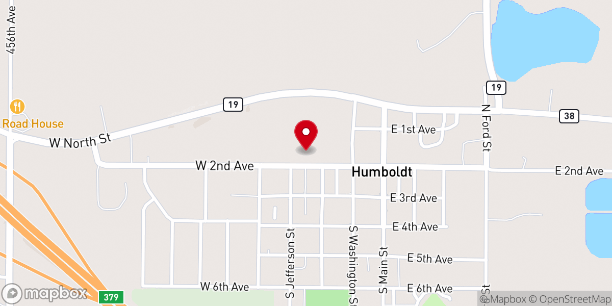 Map showing location of St Paul Lutheran Church