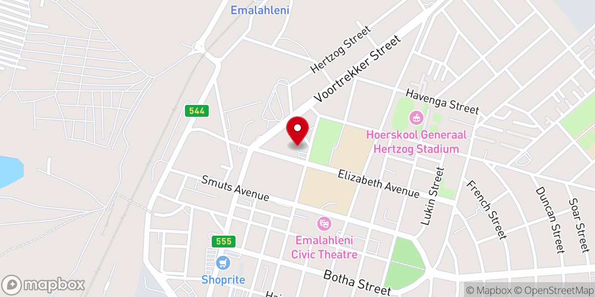 Map showing location of Gateway Church International
