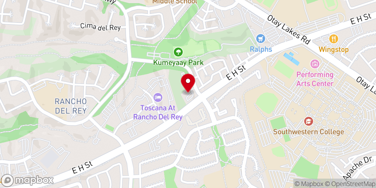 Map showing location of Church of Joy Lutheran