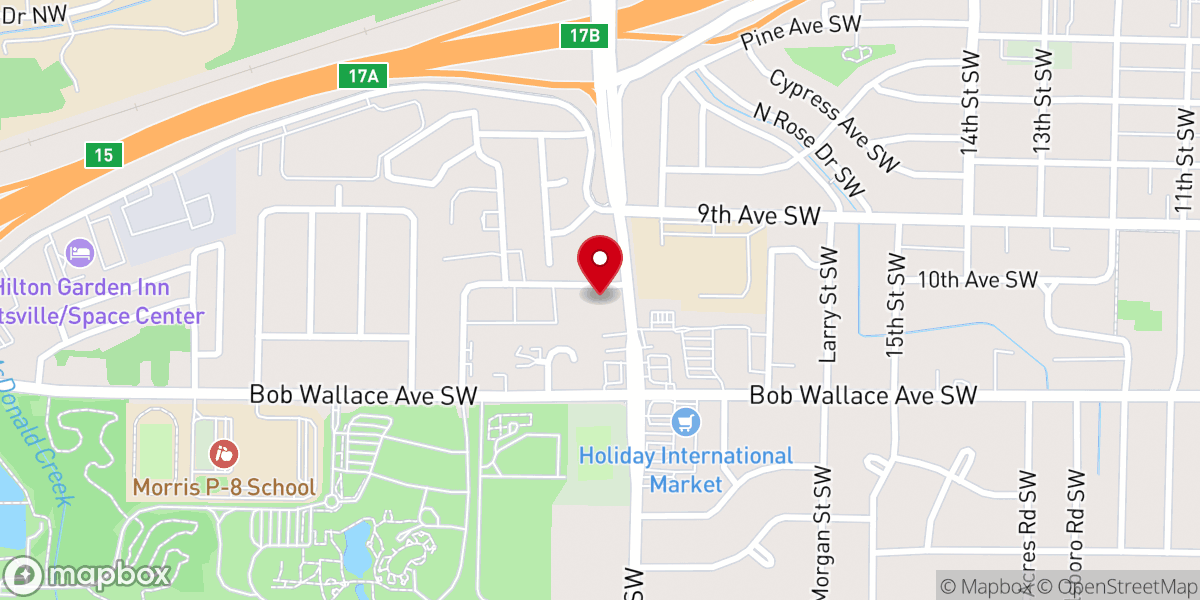 Map showing location of Risen Life Church Without Walls