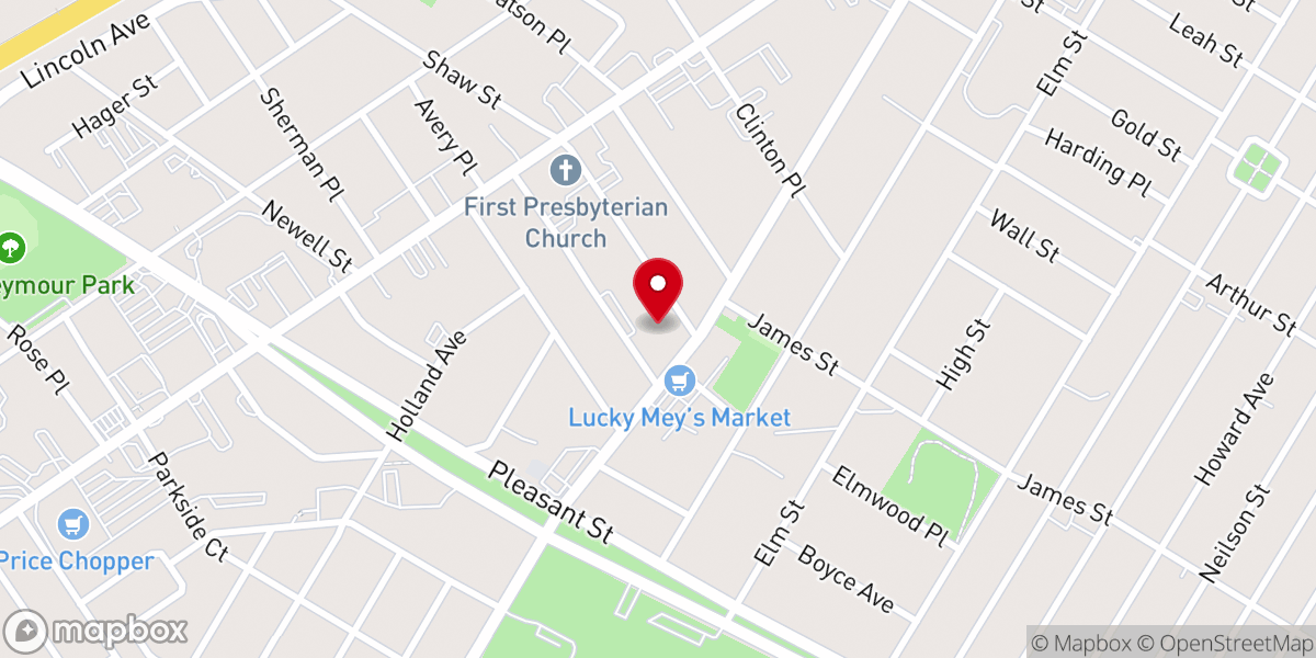 Map showing location of All Saints Episcopal Church