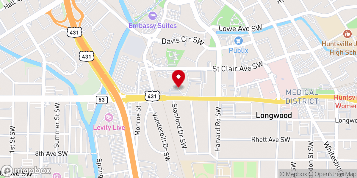 Map showing location of FIRST BAPTIST CHURCH