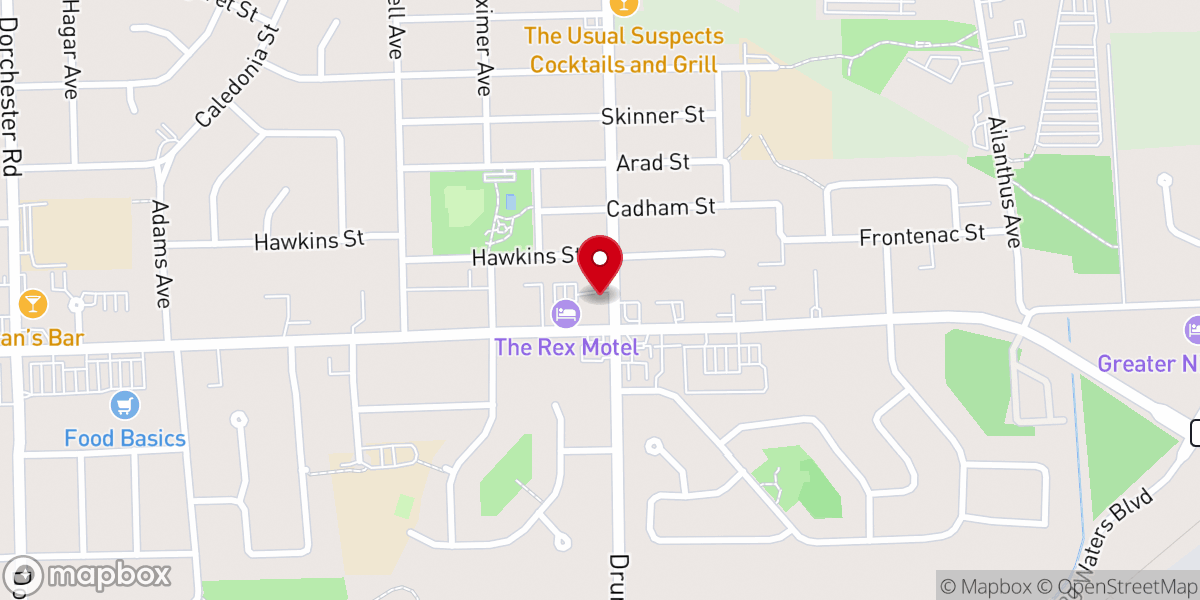 Map showing location of Falls View Church