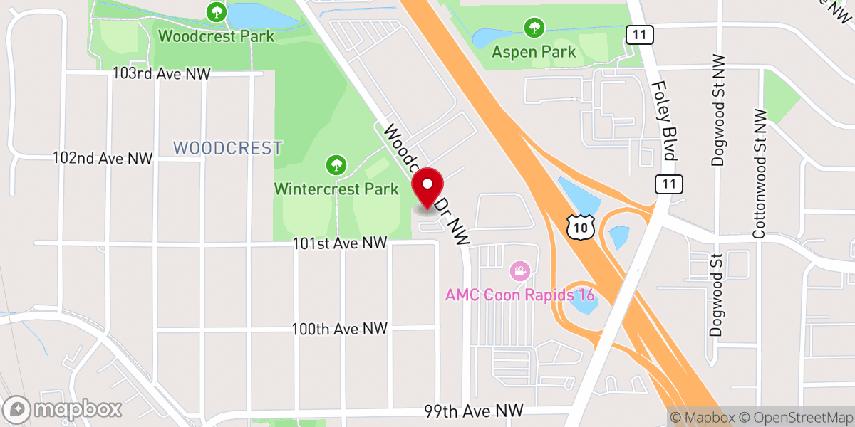 Map showing location of Spirit of Grace Church