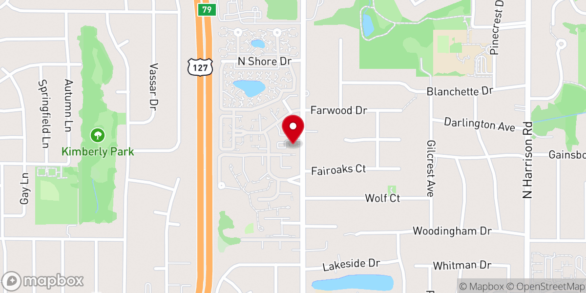 Map showing location of Capital City Vineyard Church