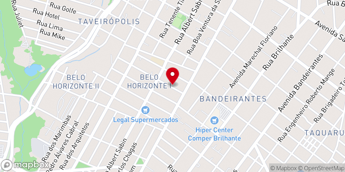 Map showing location of IGREJA BATISTA BELO HORIZONTE