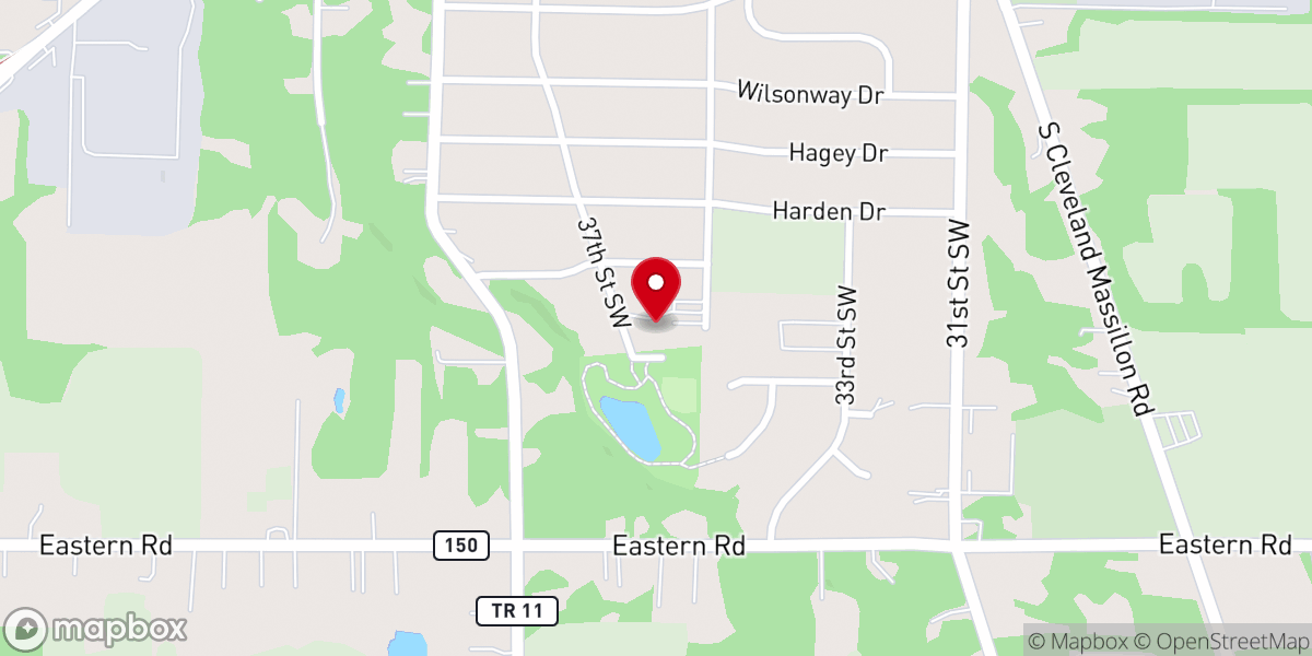 Map showing location of Bible Holiness Church