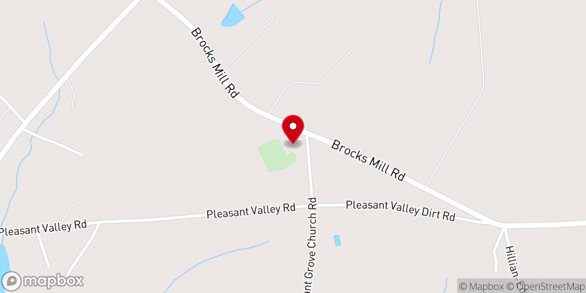 Map showing location of Pleasant Grove A.M.E. Zion Church
