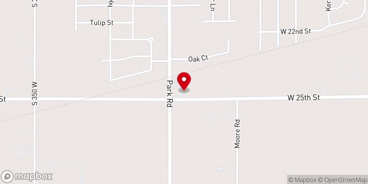 Map showing location of Fall Creek Church